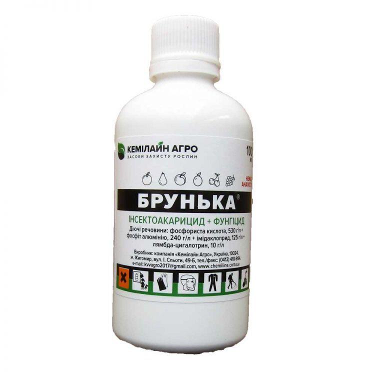 Інсектоакарицид і фунгіцид «Брунька» 100 мл, оригінал