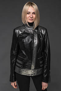 Жіноча куртка косуха з натуральної шкіри