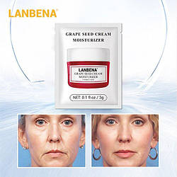Ліфтинговий крем для обличчя з олією виноградних кісточок LANBENA Grape Seed (саше 3 г)