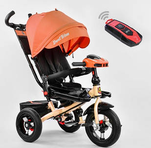 Триколісний велосипед Best Trike 6088 F — 2230 поворотне сидіння на 360, складане кермо, ПУЛЬТ СВЕТ ПШИНА