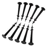 📌 Анкера для агроволокна 10 шт GR5019 Greenmill, пластикові, з фіксуючими виступами