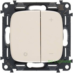 Диммер кнопковий 400 W Legrand Valena Allure Слонова Кістка 752062+752086
