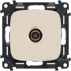 Розетка TV кінцева Legrand Valena Allure Слонова Кістка 753066+754766