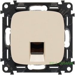 Розетка телефонна RJ 11 Legrand Valena Allure Слонова Кістка 753068+755416