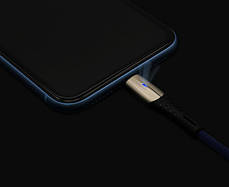 Кабель Rock USB — Type C 5A QC3.0 Led, 1 м (для китайських телефонів), фото 2