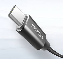 Кабель Rock USB - Type C 1 м (3A QC3.0) Tarnish, фото 4