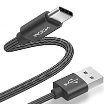 Кабель Rock USB - Type C 1 м (3A QC3.0) Tarnish, фото 5