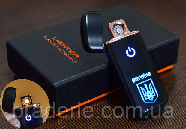 Сенсорна USB запальничка зі спіраллю Lighter HL-120 Україна, фото 1