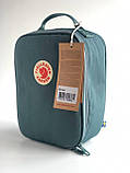 Ланчбокс холодильник Fjallraven Kanken Канкен зелено-морської, фото 6