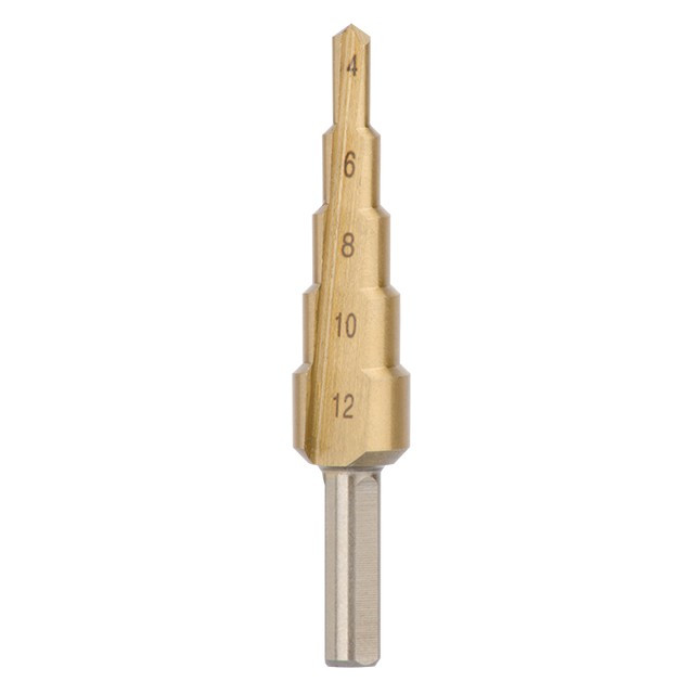 Свердло ступеневу по металу 4-12 мм INTERTOOL SD-5812