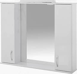 Дзеркало Сансервіс Z-100 з 2 шафками та підсвіткою, біле