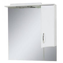 Дзеркало Сансервіс Z-75 з шафкою й підсвіткою, біле