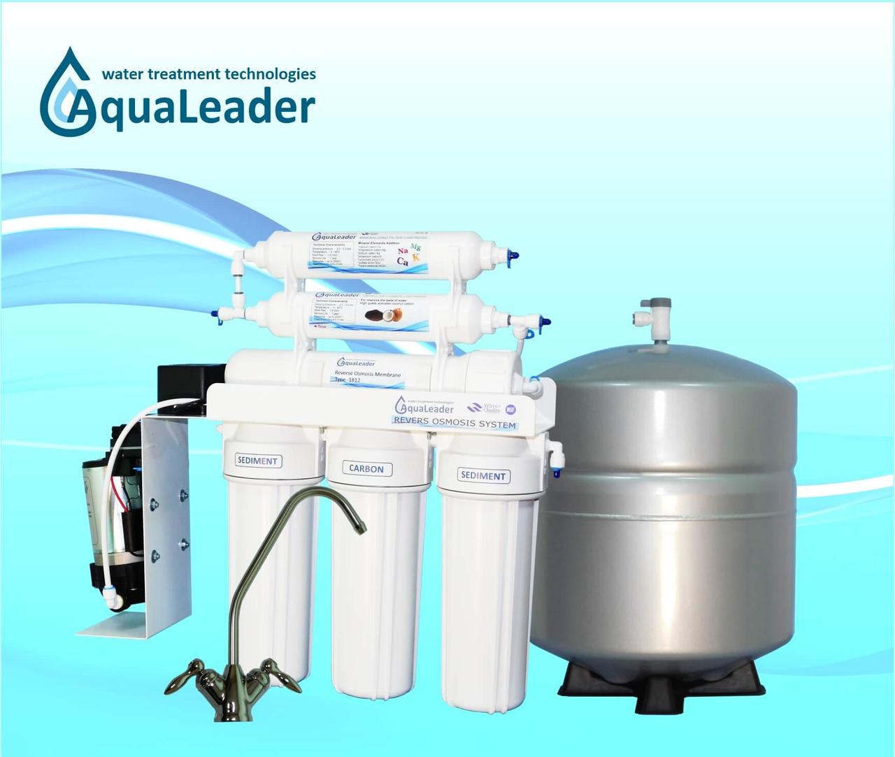 Система зворотного осмосу з помпою AquaLeader RO-6 pump
