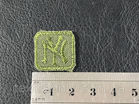 Нашивка New York квадрат колір хакі 20x20 мм, фото 3