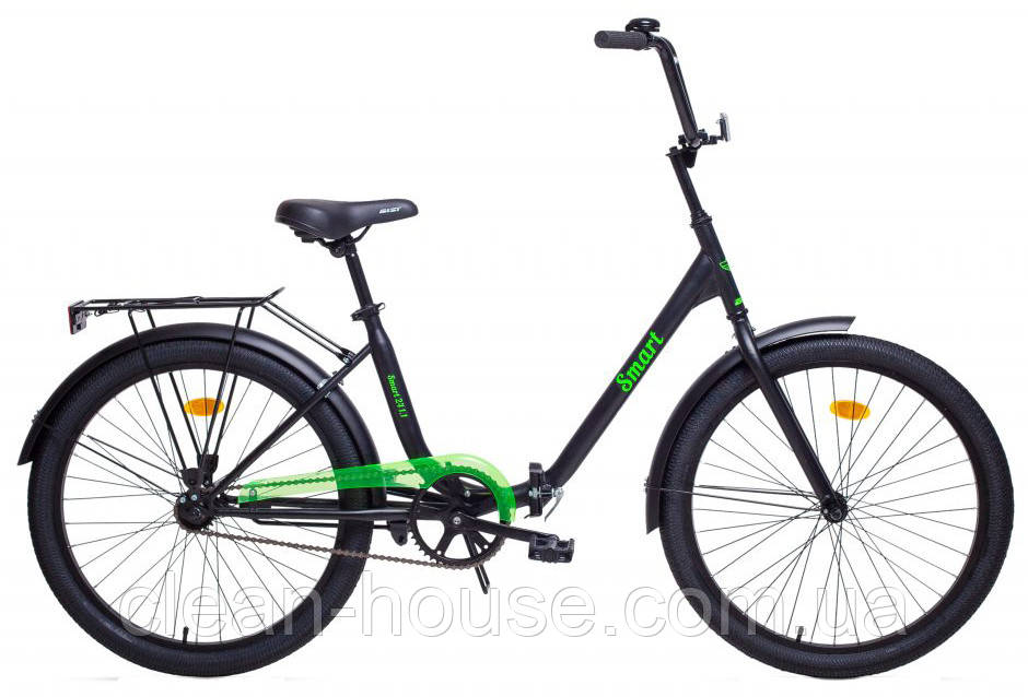 Велосипед Aist Smart 24 1.1 Чорний складаний, фото 1