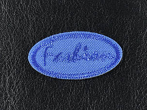 Нашивка Fashion колір синій 36x19 мм, фото 1