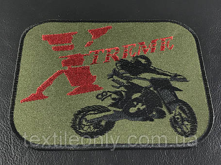 Нашивка Xtreme колір хакі/червоний 133х102 мм, фото 1