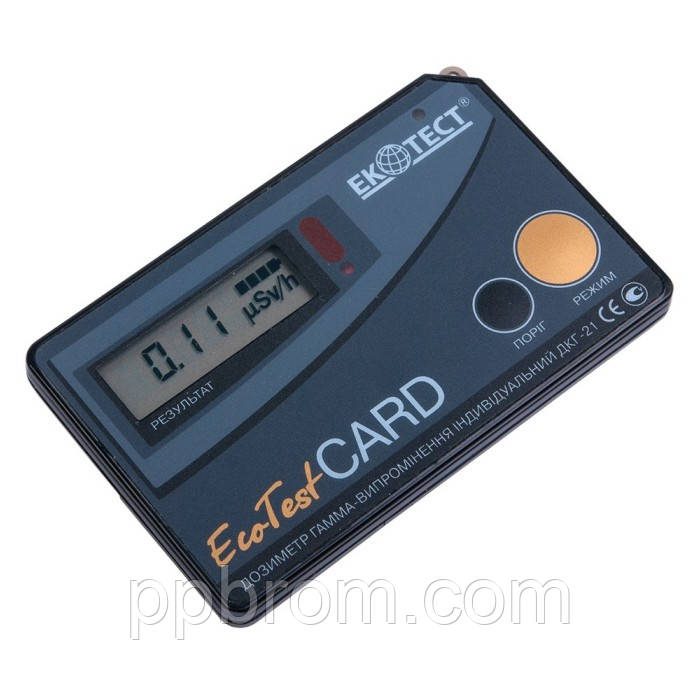 Дозиметр гама-випромінення індивідуальний ДКГ-21 "EcotestCARD", фото 1