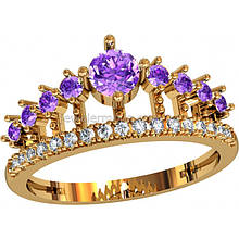 Корона Зернь кільце жіноче