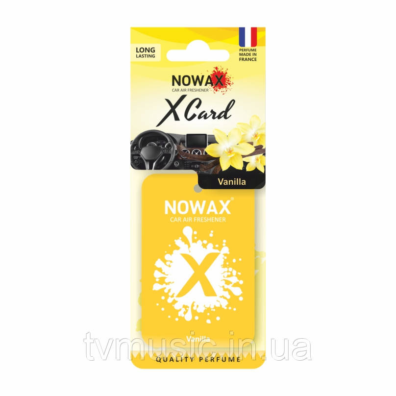 Ароматизатор у машину Nowax X Card Vanilla NX07536