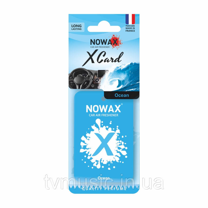 Ароматизатор у машину Nowax X Card Ocean NX07542