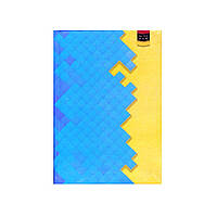 Блокнот А6 твёрдая обложка, 160 л. "Жовто-блакитний пазл" 1В 951