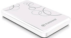 Зовнішній жорсткий диск (HDD) Transcend 1 TB TS1TSJ25A3W Storejet 2.5" USB 3.0 White