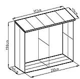 Стійка для складування та зберігання дров (Дровниця) полінниця велика дл 2,00/ши 1,05/ви 2,0м, фото 8