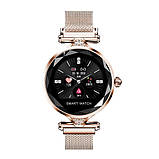 Жіночий годинник фітнес-трекер Smart Watch з металевим браслетом, фото 3