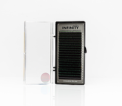 Вії INFINITY Ombre (зелені кінчики) L 0.07 Mix 8-13