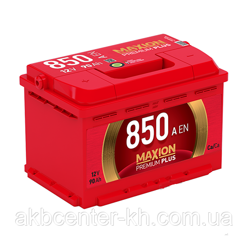 Автомобільний акумулятор MAXION PREMIUM 6СТ — 90 А2E Plus R