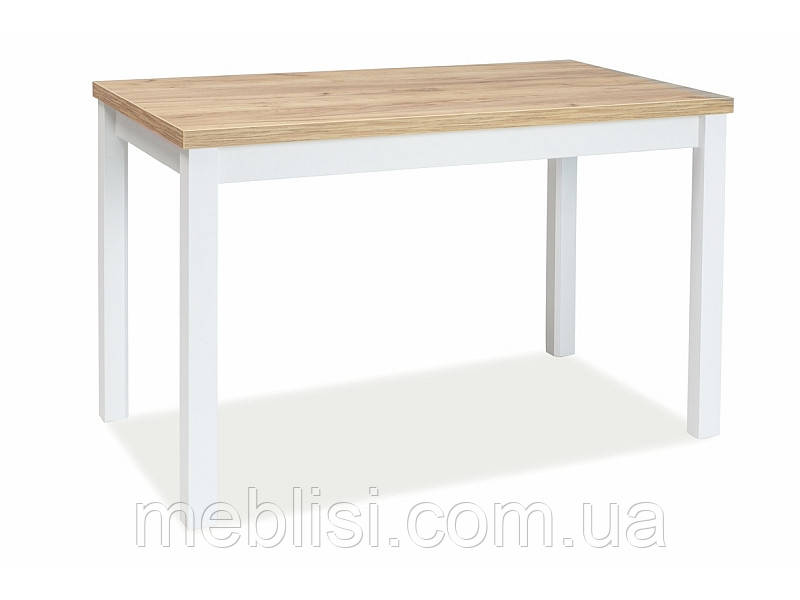Кухонний стіл ADAM дуб золотий CRAFT/білий (100x60) (Signal)