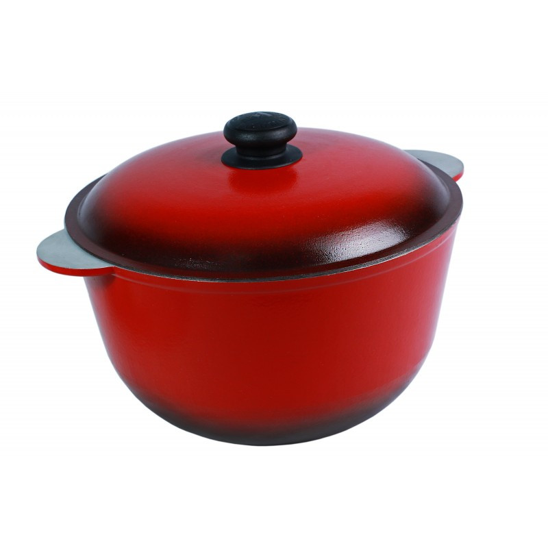 Казан емальований із кришкою Силумін 6 л ЕК06