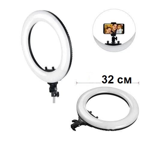 Кольцевая l лампа для визажиста, фотографа,блогеров, бровиста напольная 32см, с пультом ДУ - фото 2 - id-p1091692186