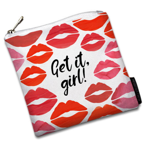 Косметичка квадратна Basic Get it, girl 16x16 см (KB_20F007_WH), фото 1