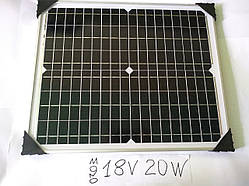 Сонячна панель 18 В 20 Вт/Solar Panel монокристал 20W