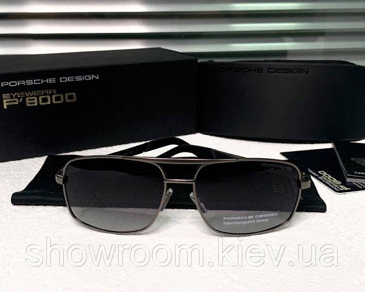 Мужские солнцезащитные очки в стиле Porsche Design c поляризацией (p-558)