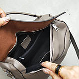 Шкіряна жіноча сумка з натуральної шкіри. Сумочка жіноча (коричнева), фото 6