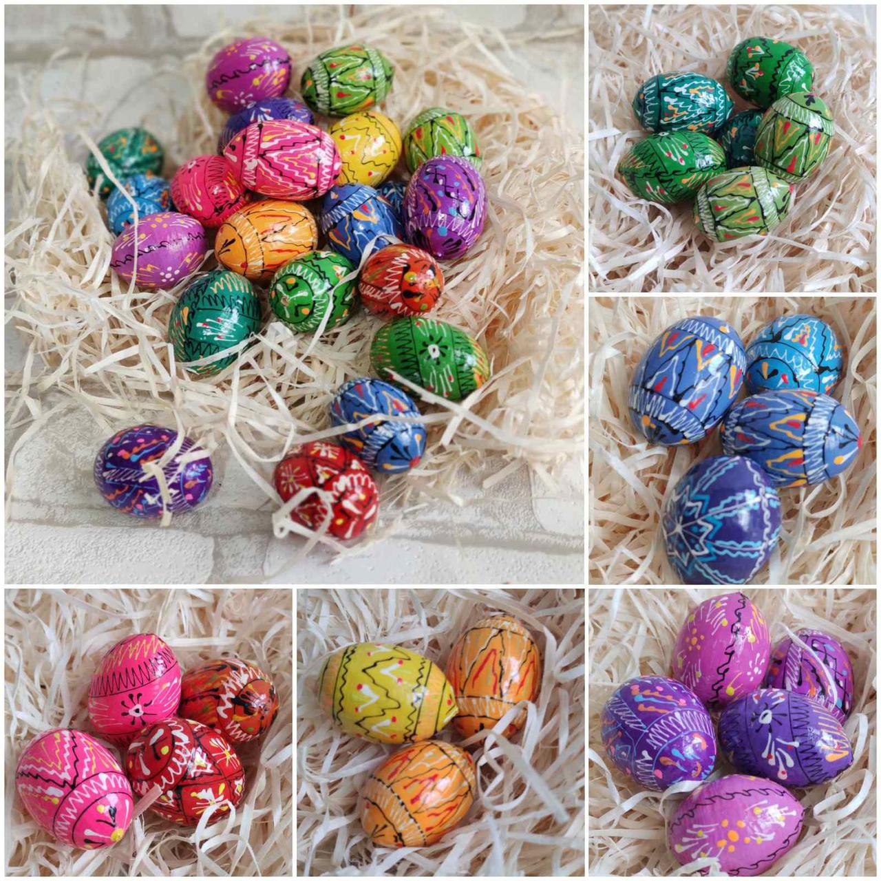 Крашенка пасхальна, писанка, дерев 'яна, яйце, для декорування, h-4 см, фото 1