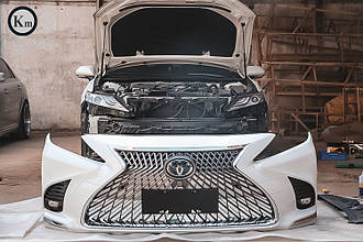 Тюнінг бампер Toyota Camry 2018+ г.в. стиль Lexus