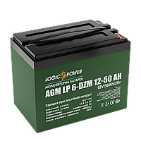 Тягова акумуляторна батарея AGM LogicPower LP 6-DZM-50 12V 50Ah