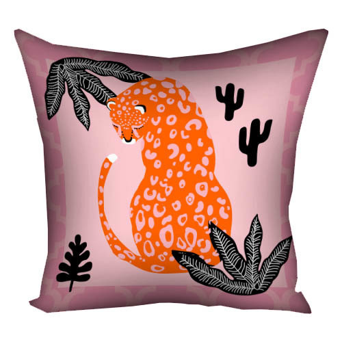 Подушка з принтом габардинова Гепард 50x50 (5P_EX005), фото 1