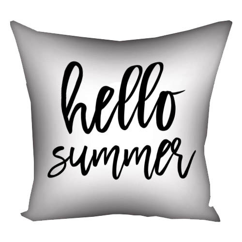 Подушка габардинова з принтом Hello summer 50x50 (5P_EX006)