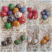 Яйці дерев 'яні крашене, до Великодня, пасхальне, для корзини, h-4 cm