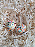 Яйці дерев 'яні крашене, до Великодня, пасхальне, для корзини, h-4 cm, фото 5