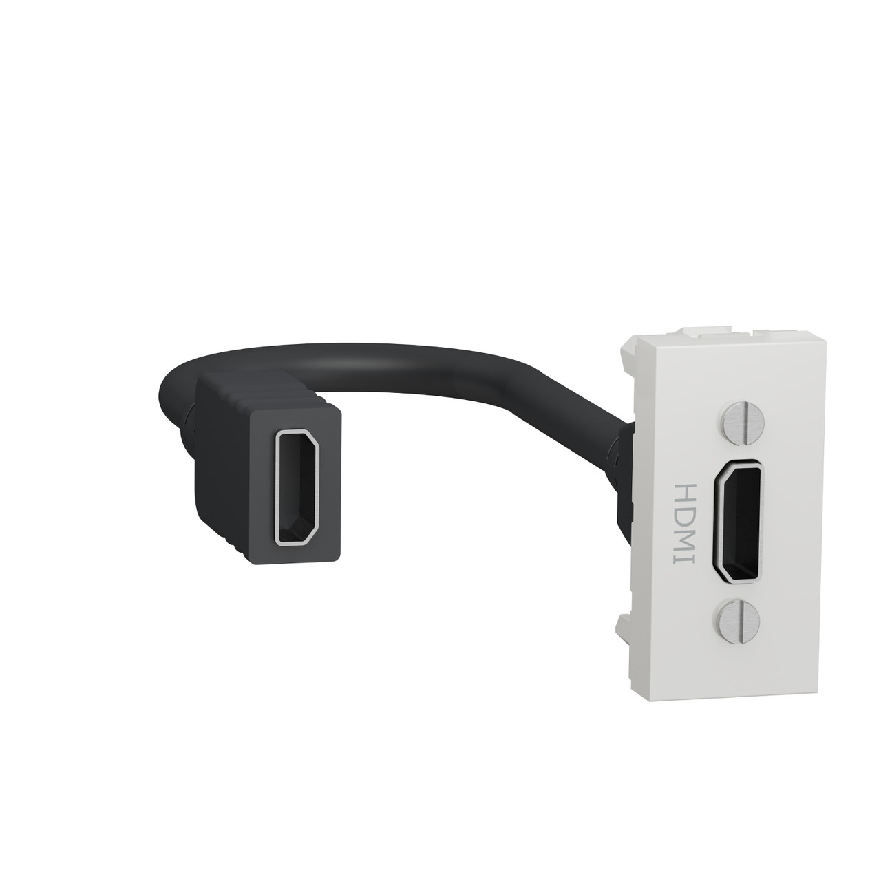 Розетка HDMI, 1 модуль білий UNICA NEW NU343018