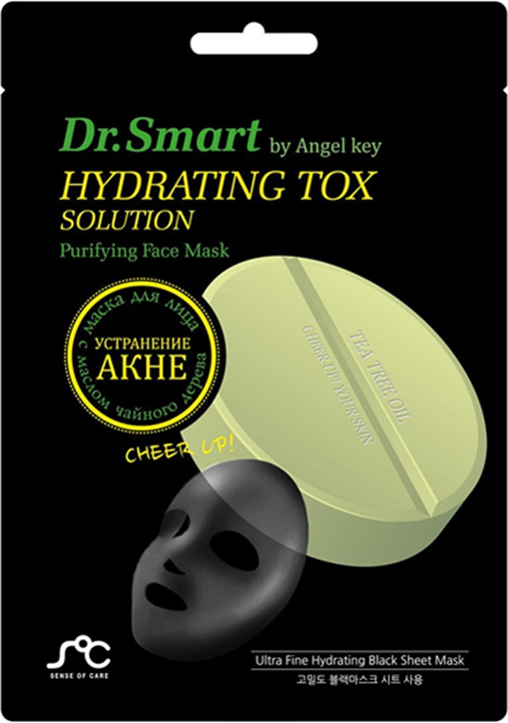 Маска тканинна для проблемної шкіри обличчя Dr. Smart Hydrating Tox Solution (941785)