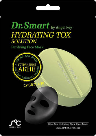 Маска тканинна для проблемної шкіри обличчя Dr. Smart Hydrating Tox Solution (941785), фото 1