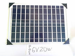 Сонячна панель 6 В до 20 Вт/Solar Panel полікристал 18W
