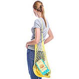 Сумка на плече ручної роботи - Авоська на плече - Модна еко сумка, фото 2